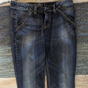Ladies Silver Jeans 32" W 37" I Skinny